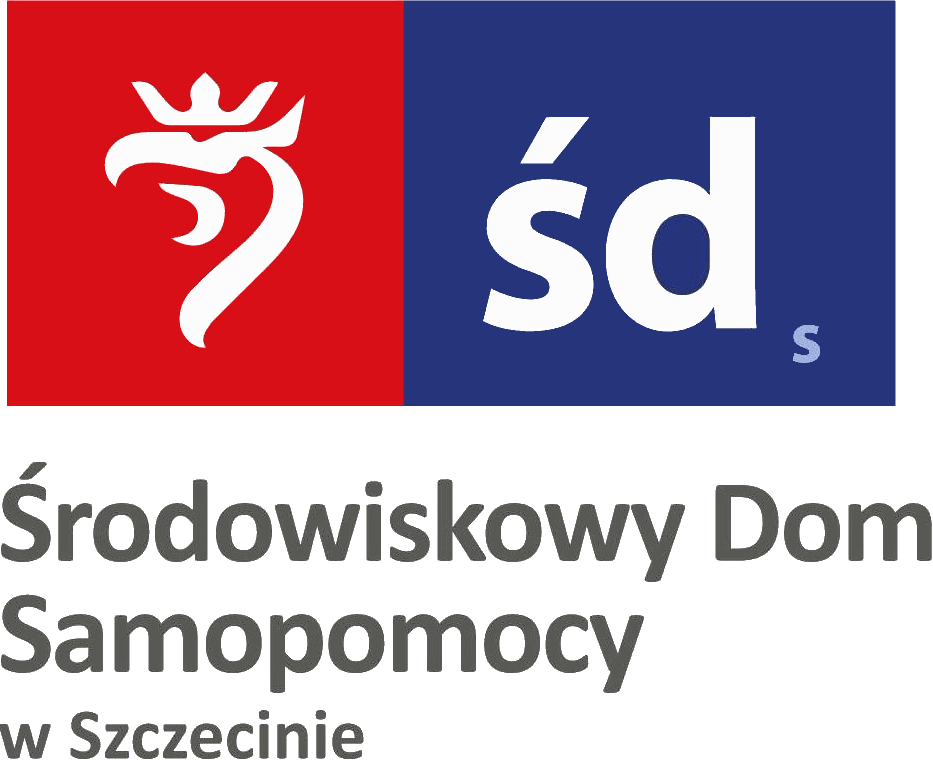 logo ŚDS: z lewej strony gryf na czerwonym tle, z prawej strony litery śds na granatowym tle